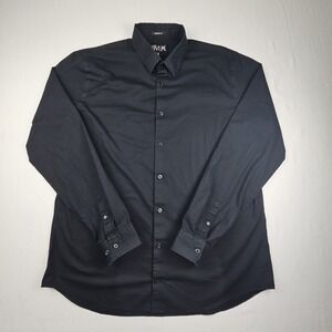 Express 1MX  Modern Fit Size XXL Men's Dress‎ Shirt Adult Black Button Up